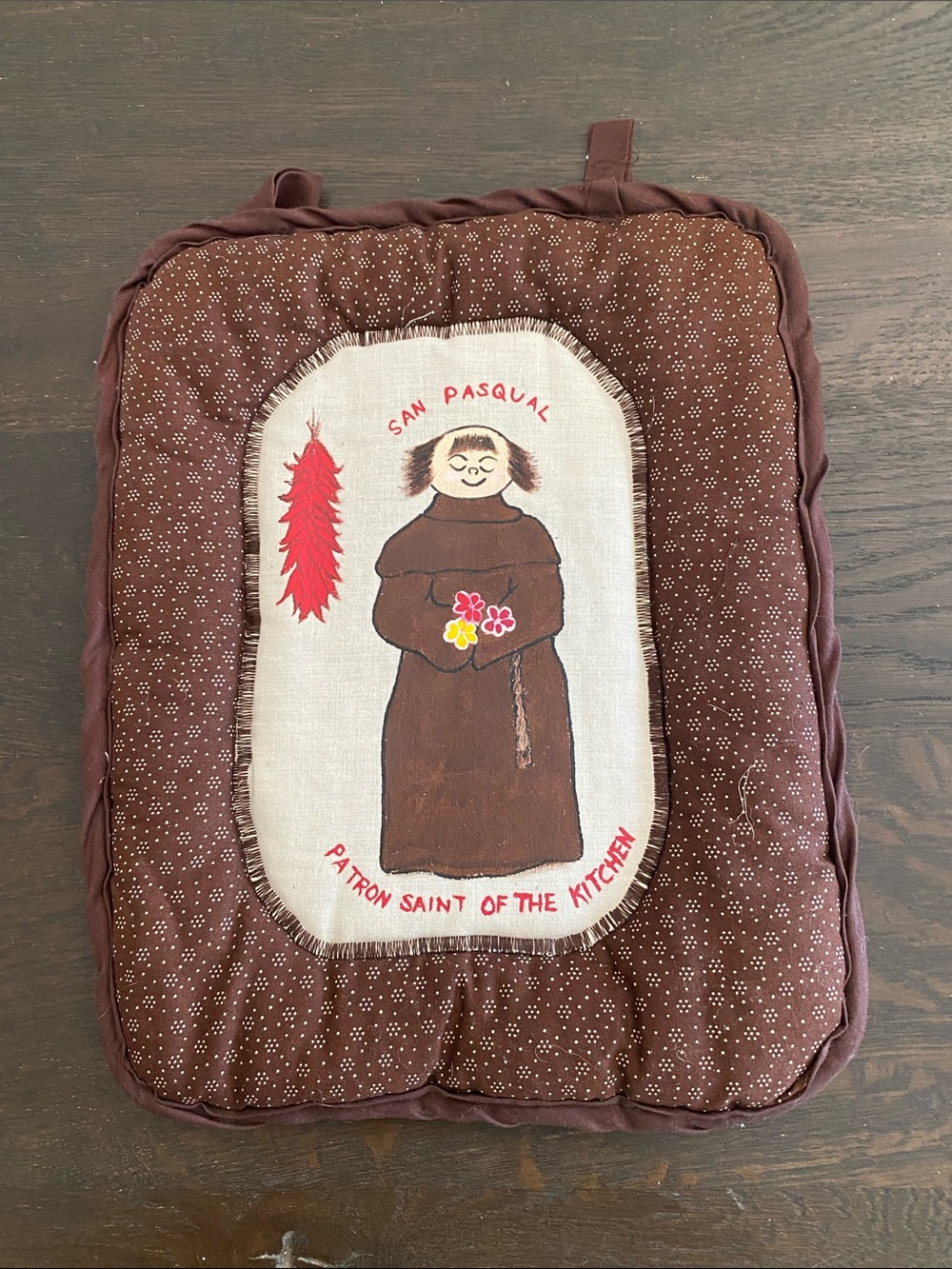 San Pasqual Brown Kitchen Hanging- Patron Saint of the Kitchen